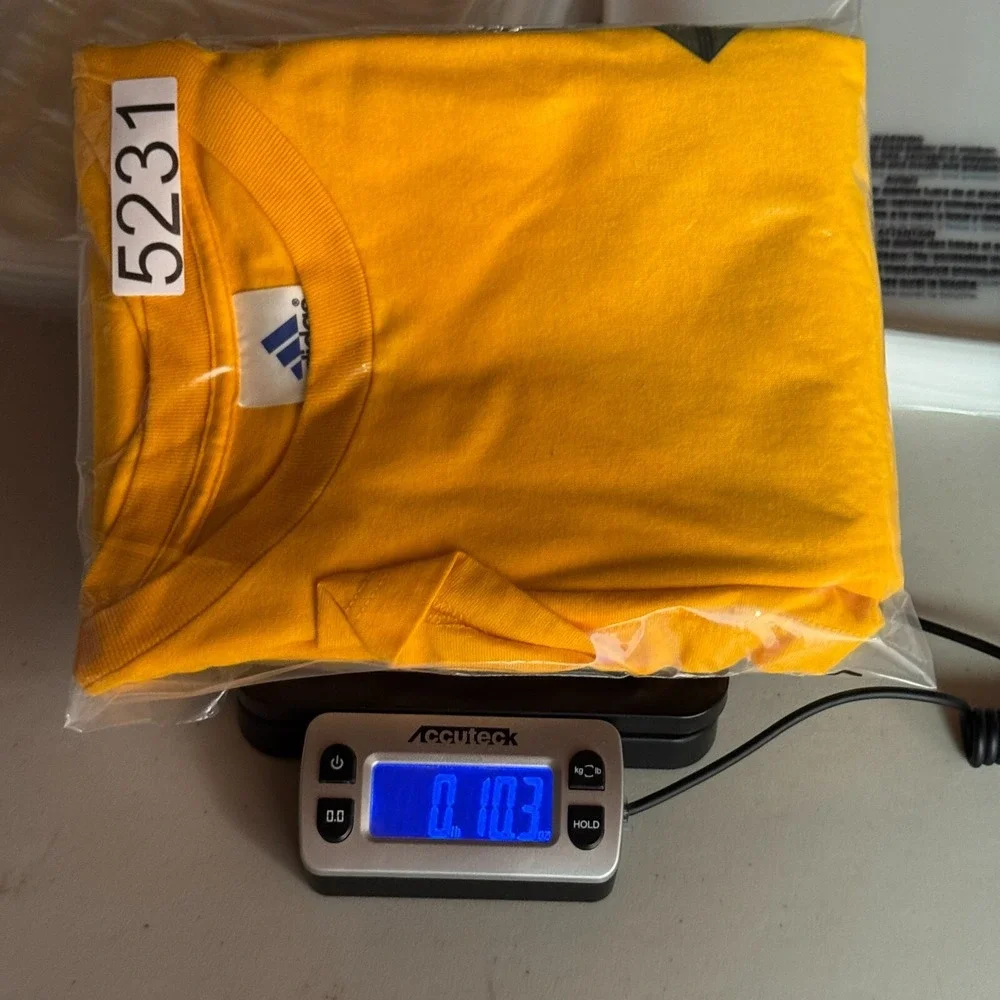 Vintage Adidas‎ Athletic Tradition T-Shirt Mens 2XL Yellow USA Graphic Comfort